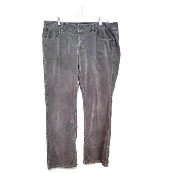 Talbots Pants Trousers Women's Faux Suede Sz 16W Stretch Gray - Picture 3 of 15